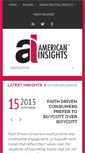 Mobile Screenshot of americaninsights.org